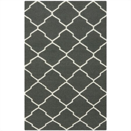 Safavieh 3 Ft. X 5 Ft. Small Rectangle Contemporary Dhurries- Chocolate And Ivory- Flatweave Rug DHU204A-3